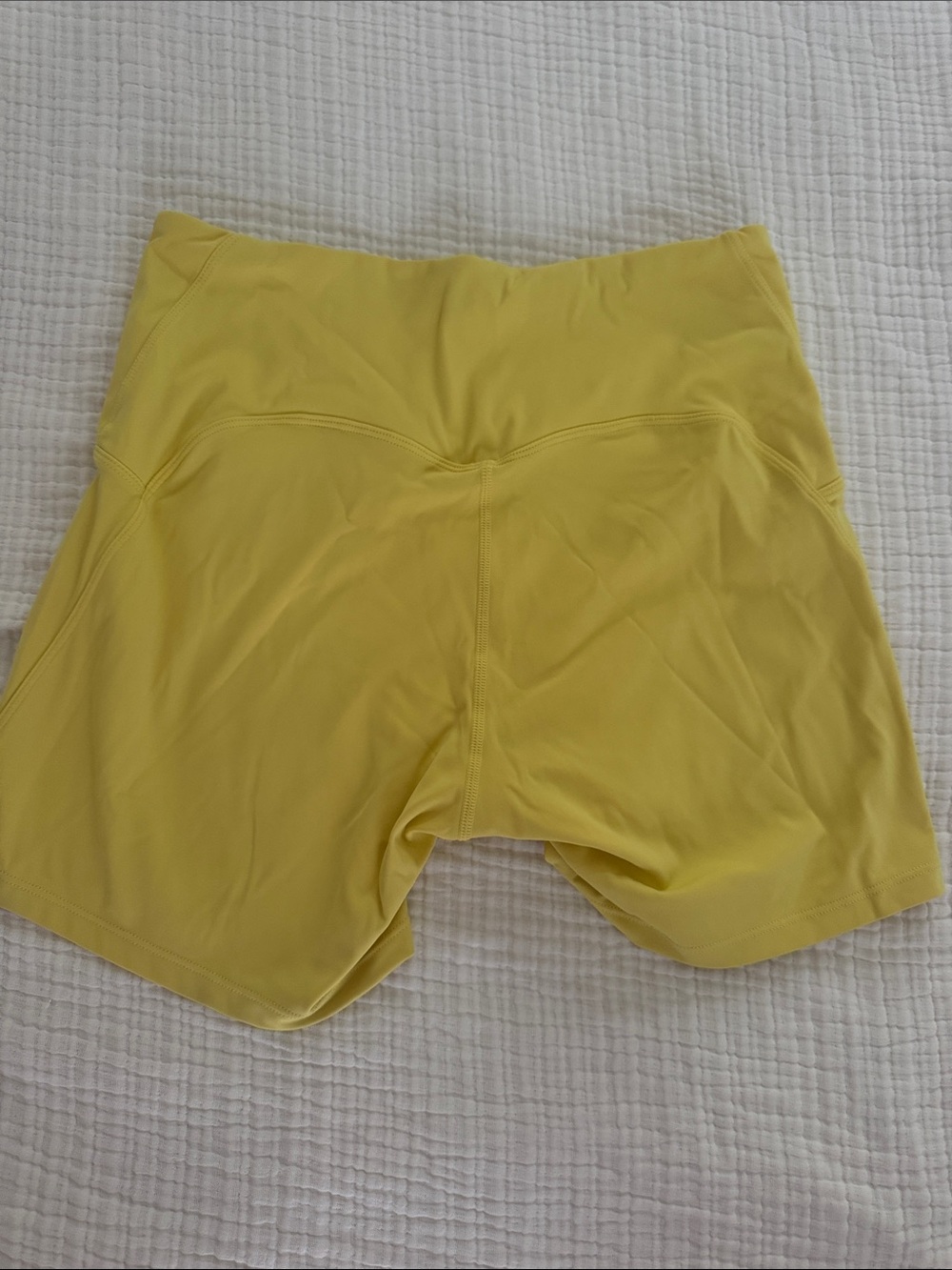 Amazon Women's High-Waist Bike Shorts - Yellow